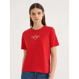 ELLE Women Pure Cotton Pockets T-shirt-picture-18