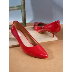 ELLE Women Solid Kitten Pumps-picture-24