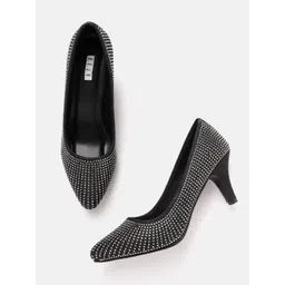 ELLE Women Stones Embellished Party Slim Heel Pumps-picture-13