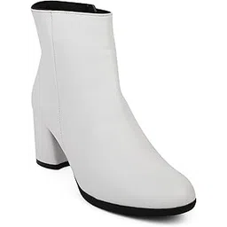 elle Women Stylish, Comfortable and elegant Block Heel Ankle Boots for Office and Casual Use-picture-35