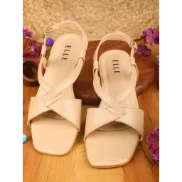 Elle Women's Beige Back Strap Sandals-picture-24