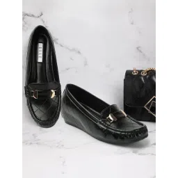 Elle Women's Black Casual Loafer-picture-24
