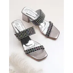 Elle Women's Black Casual Sandals-picture-27