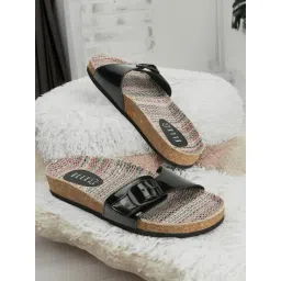 Elle Women's Black Casual Sandals-picture-19