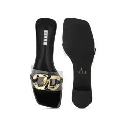Elle Women's Black Casual Sandals image 4