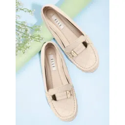 Elle Women's Cream Casual Loafer-picture-41