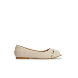 Elle Women's Cream Peeptoe Shoes image 2