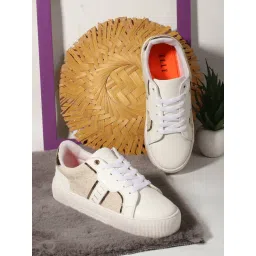 Elle Women's Cream Sneakers-picture-39