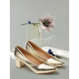 Elle Women's Gold Casual Pumps-picture-15