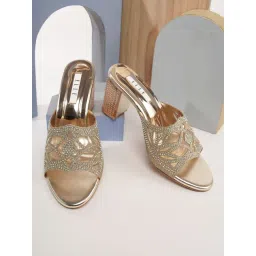 Elle Women's Gold Ethnic Sandals-picture-18