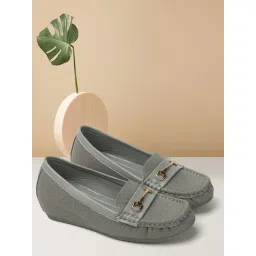 Elle Women's Grey Casual Loafer-picture-34