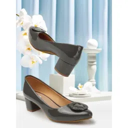 Elle Women's Grey Casual Pumps-picture-41