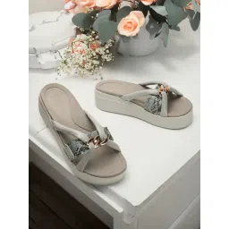 Elle Women's Grey Casual Sandals-picture-31