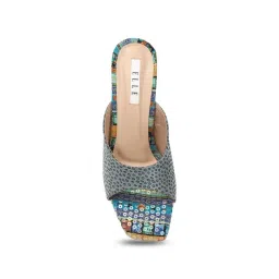 Elle Women's Grey Casual Sandals image 4