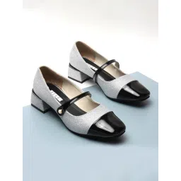 Elle Women's Grey Mary Jane Shoes-picture-18