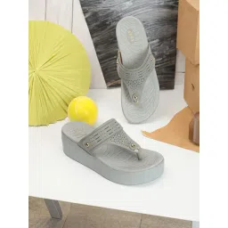 Elle Women's Grey Thong Sandals-picture-38