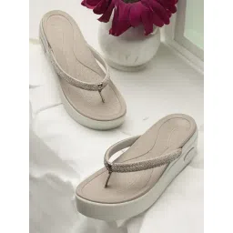 Elle Women's Grey Thong Wedges-picture-35