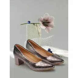 Elle Women's Gun Metal Casual Pumps-picture-26