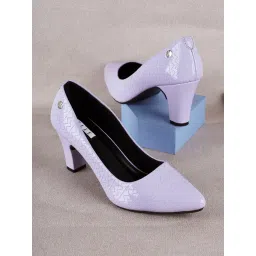 Elle Women's Lavender Stiletto Pumps-picture-21