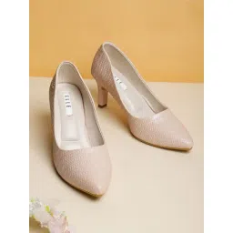Elle Women's Nude Pink Stiletto Pumps-picture-31