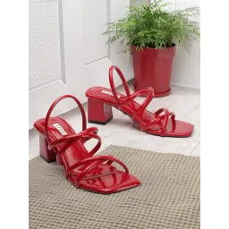 Elle Women's Red Sling Back Sandals-picture-41