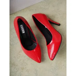 Elle Women's Red Stiletto Pumps-picture-16