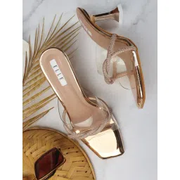 Elle Women's Rose Gold Casual Stilettos-picture-16