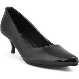 elle Women's Solid Stiletto Heel Slip-On Pumps-picture-31