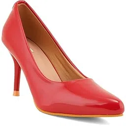 elle Women's Solid Stiletto Heel Slip-On Pumps-picture-43