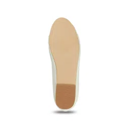 Elle Women's White Flat Ballets image 5