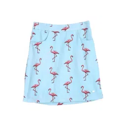 Elle Kids Blue Cotton Printed Skirt-picture-29