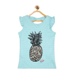 Elle Kids Blue Cotton Printed Top-picture-32