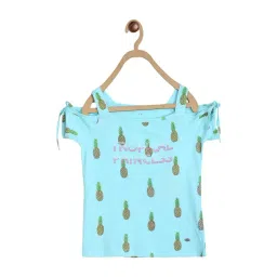 Elle Kids Blue Cotton Printed Top-picture-18