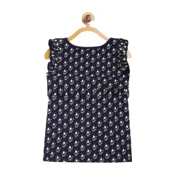 Elle Kids Blue Cotton Printed Top image 2