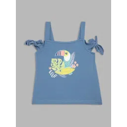 Elle Kids Kids Blue Cotton Printed T-Shirt-picture-26