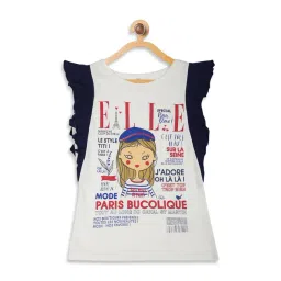 Elle Kids Off White Printed T Shirt-picture-37