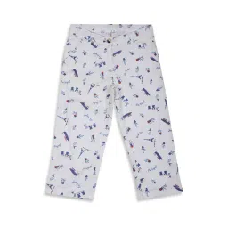 Elle Kids Off White Printed Trousers-picture-41