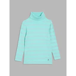 Elle Kids Turquoise Striped Full Sleeves Sweater-picture-27