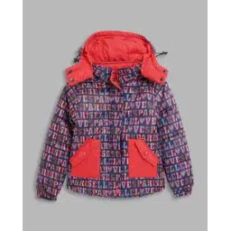 elle kids Typographic Print Jacket with Hoodie-picture-51