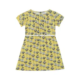 Elle Kids Yellow Cotton Printed Dress-picture-35