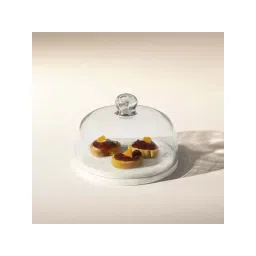 ellementry Baker'S Transparent Glass Cloche with Base - Set of 1-picture-20