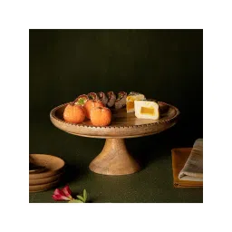 ellementry Country Home Mango Wooden Cake Stand - Set of 1-picture-13