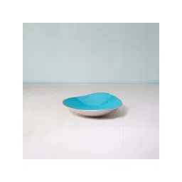 ellementry Teal Metal-Enamel Fusion Platter - Set of 1-picture-44