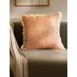 ellementry Terracotta Cotton Zuko Cushion Cover-picture-30