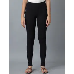 elleven Women Black Solid Ankle Length Leggings-picture-14
