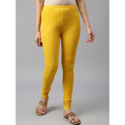 elleven Women Cotton Solid Churidar-Length Leggings-picture-19