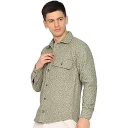 ellipse Men's Woolen Checked Shacket | Warm & Stylish Shacket for Winter | Suitable for -5°C to 15°C-picture-15