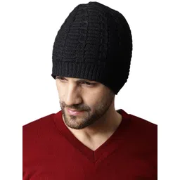 ELLIS Men Self Designed Acrylic Beanie-picture-23