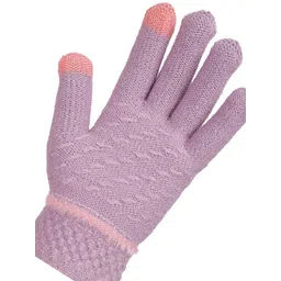 ELLIS Unisex Patterned Acrylic Touchscreen Gloves image 5