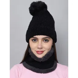 ELLIS Women Acrylic Self Design Beanie-picture-16